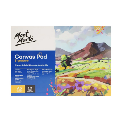 Mont Marte Canvas Pad 10 Sheet A5