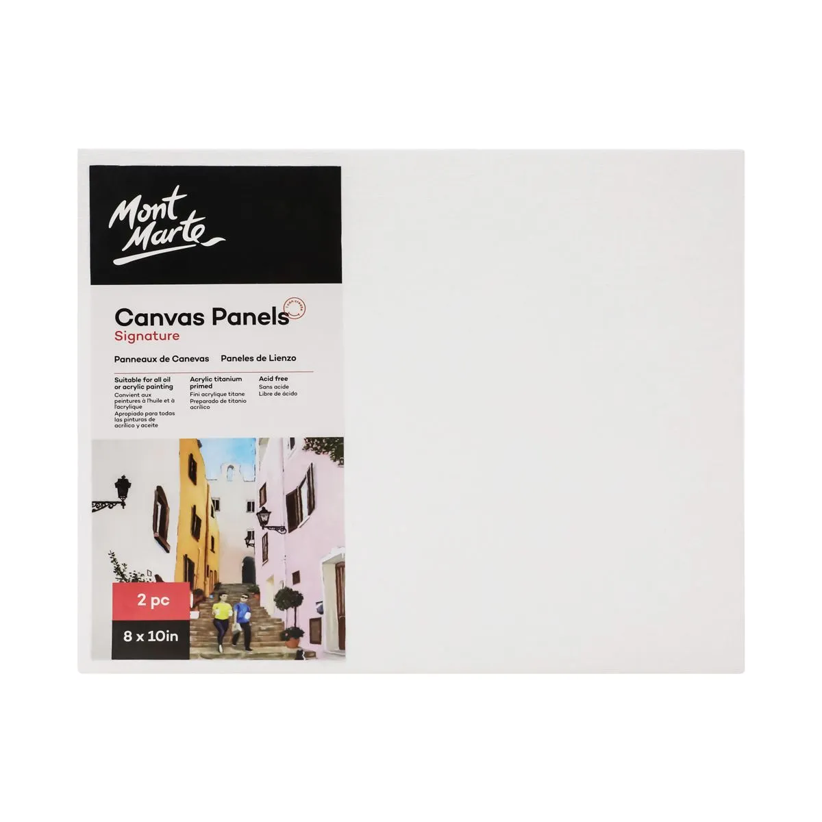 Mont Marte Canvas Panels 20.3x25.4cm - Pkt 2