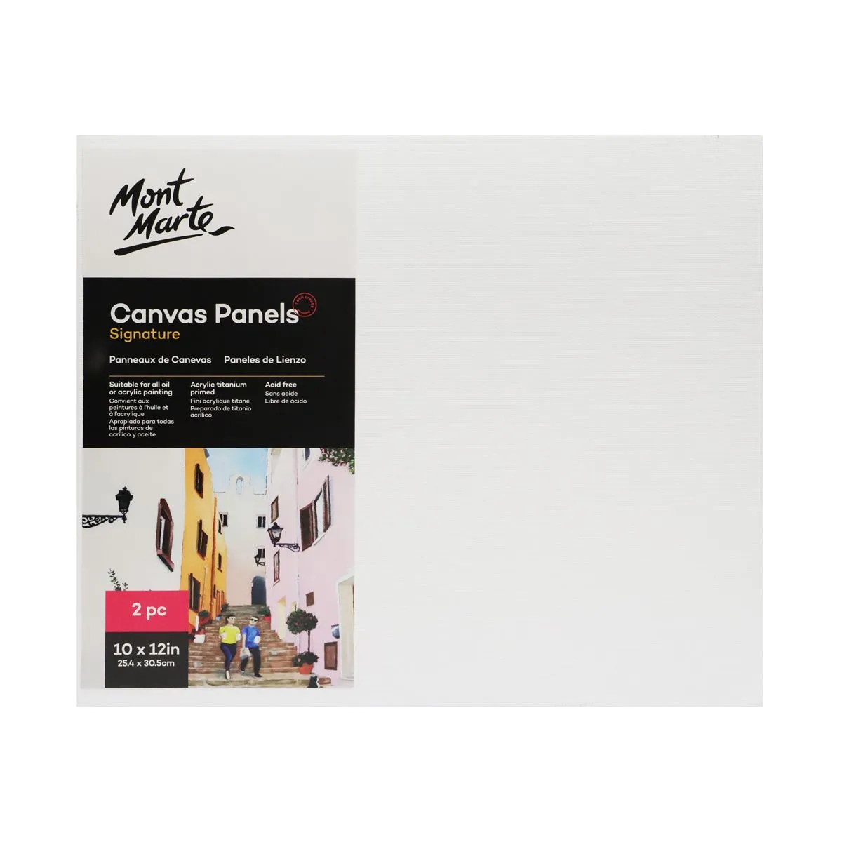 Mont Marte Canvas Panels 25.4x30.5cm - Pkt 2