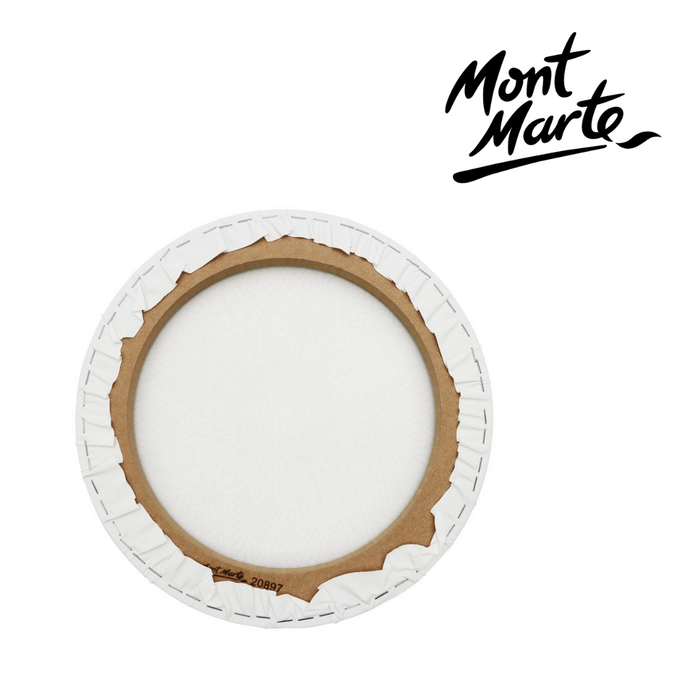 Mont Marte Colouring Canvas 30cm Round Mandala