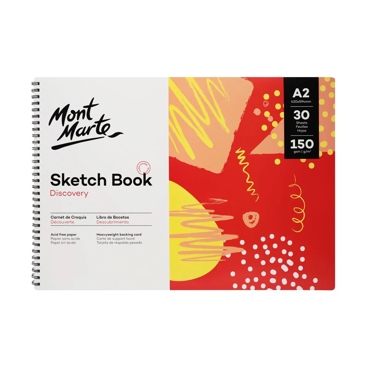 Mont Marte Discovery Sketch Book 150gsm A2