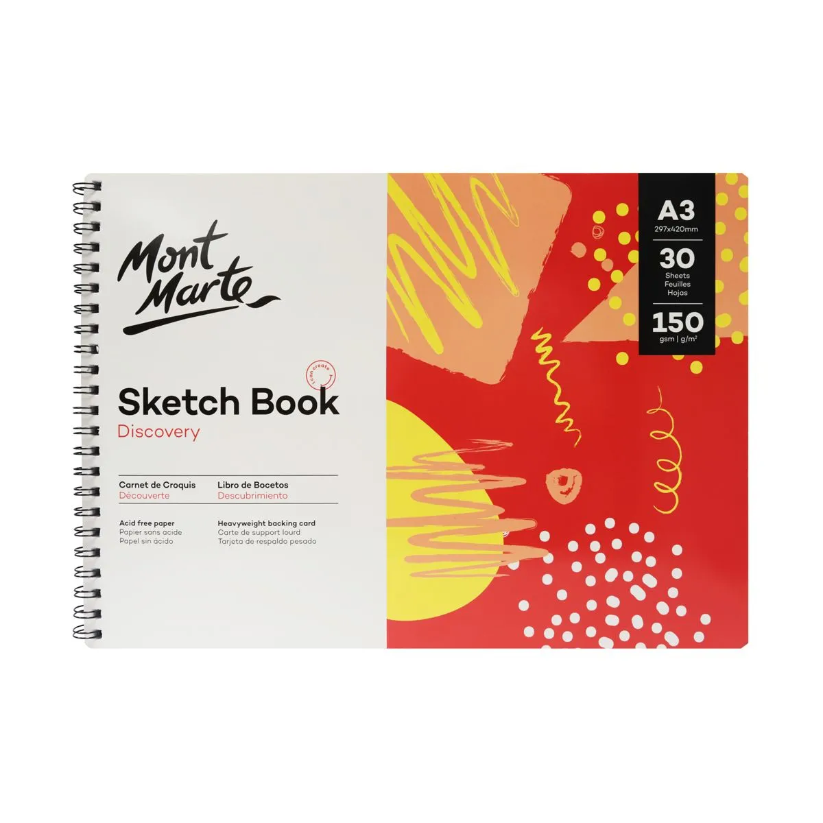 Mont Marte Discovery Sketch Book 150gsm A3