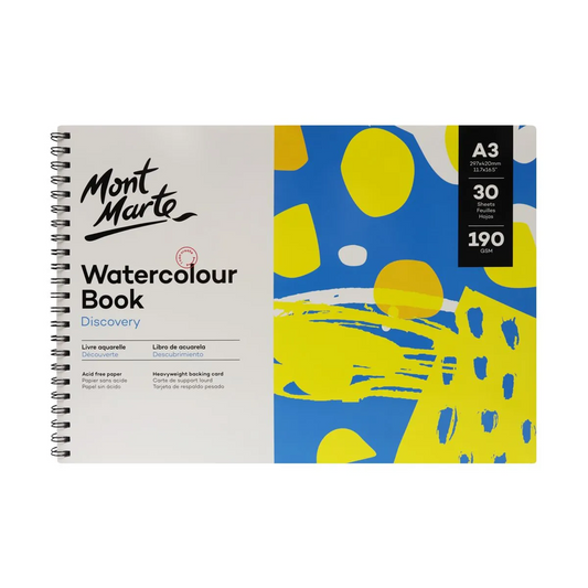 Mont Marte Discovery Watercolour Book 190gsm A3