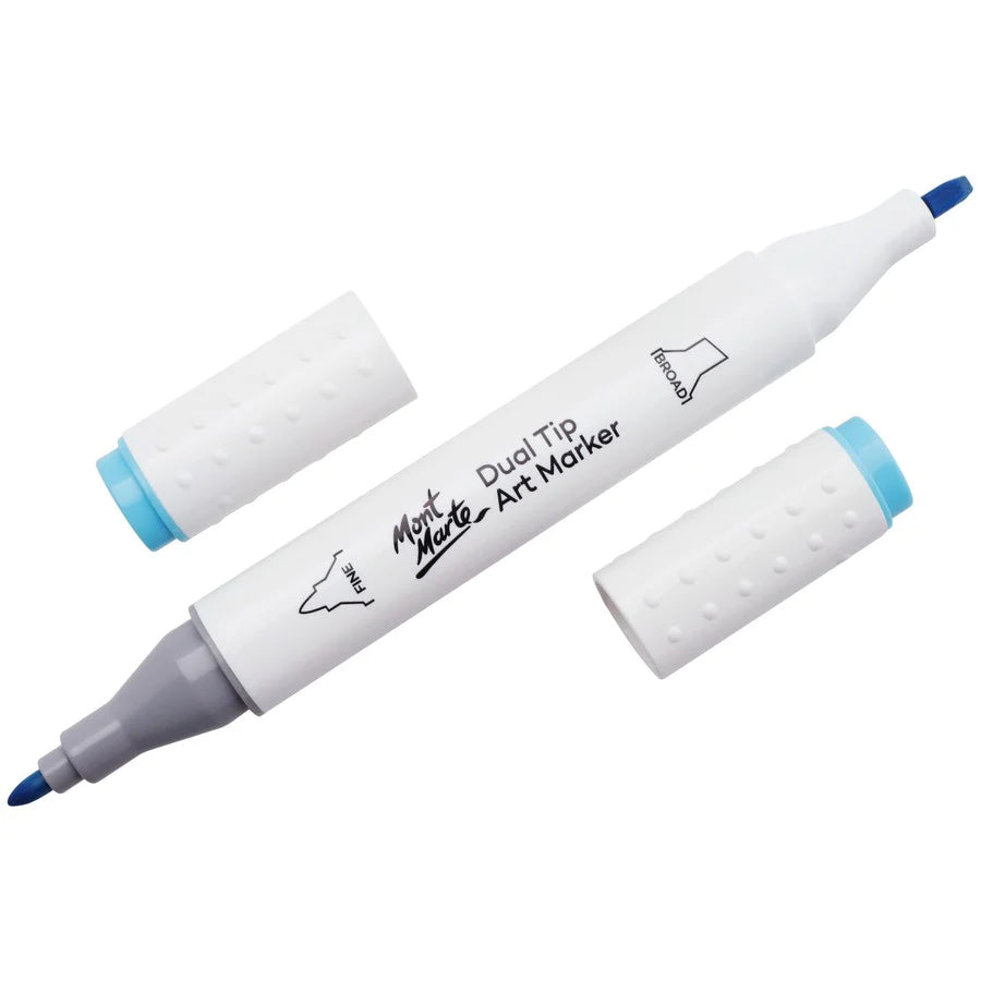 Mont Marte Dual Tip Alcohol Art Marker Cyan B5