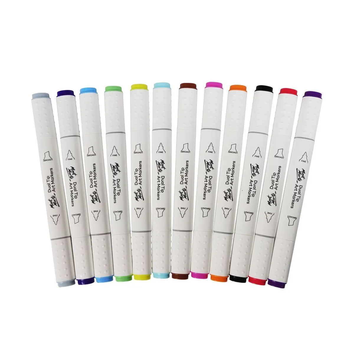 Mont Marte Dual Tip Alcohol Art Markers 12pce