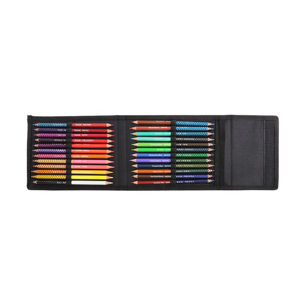 Mont Marte Duo Colour Pencil Easel Wallet 25pce