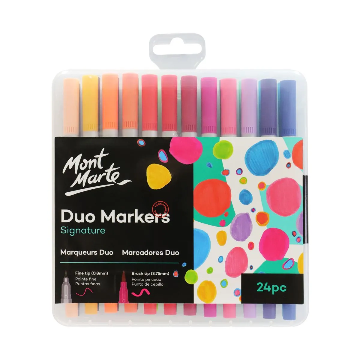 Mont Marte Duo Markers 24pce in case