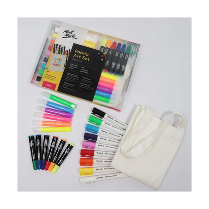 Mont Marte Fabric Marker Art Set 22pc