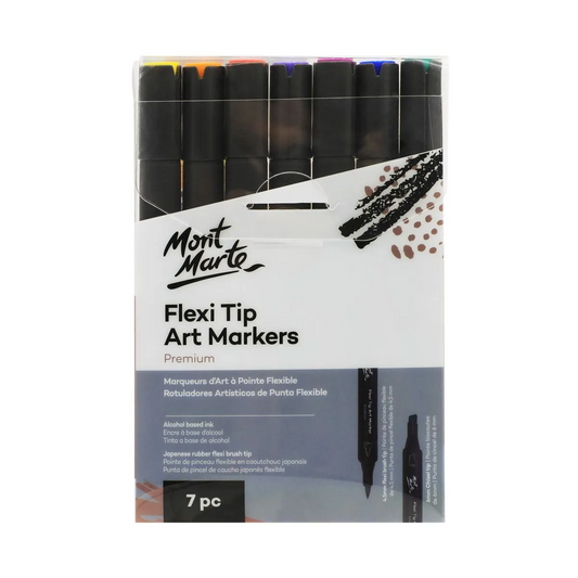 Mont Marte Flexi Tip Alcohol Art Markers 7pc