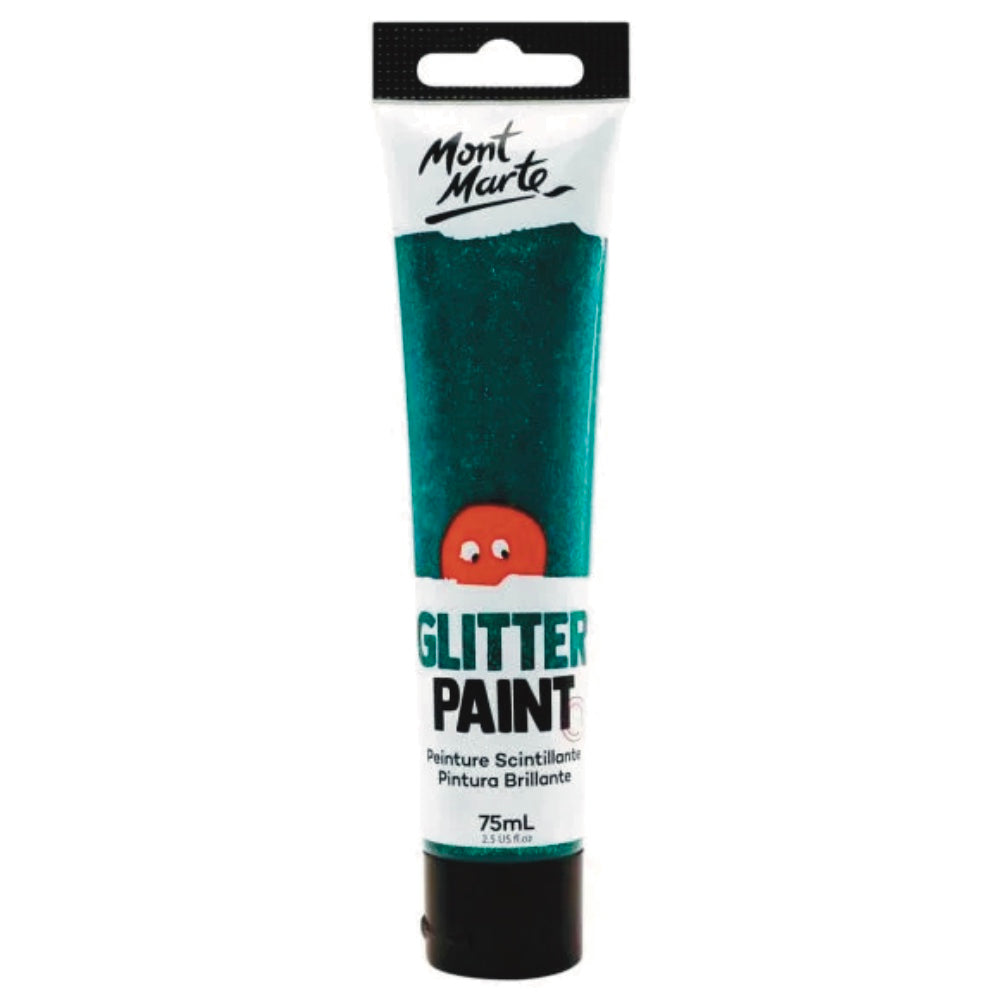 Mont Marte Glitter Paint 75ml Turquoise