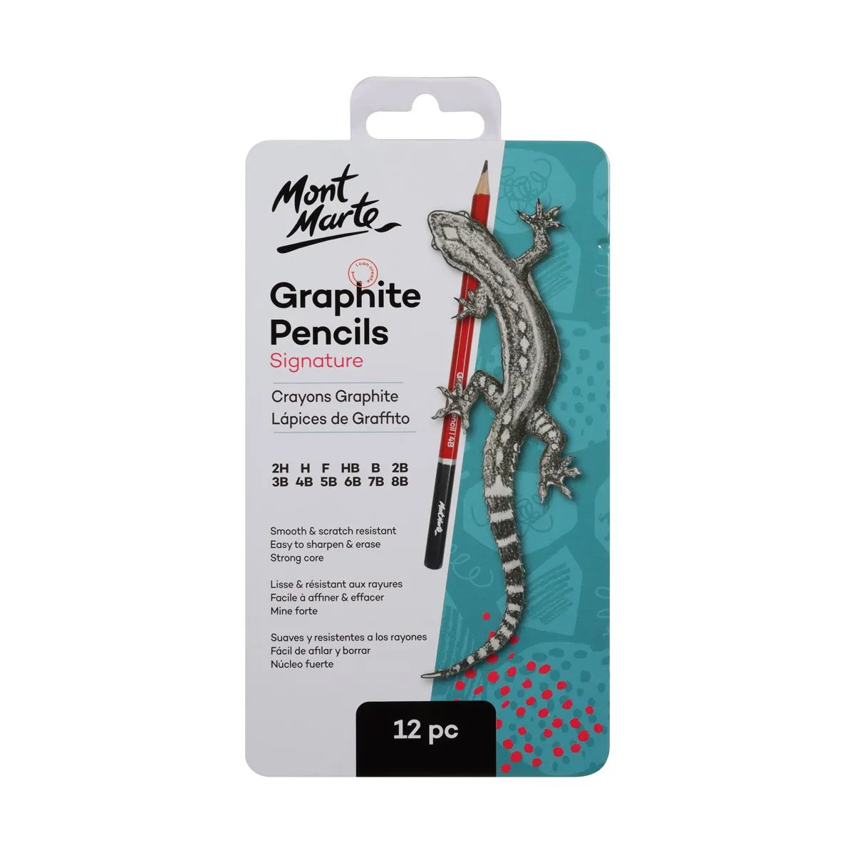 Mont Marte Graphite Pencils 12 pce