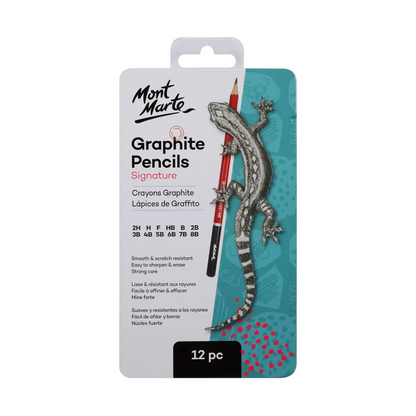 Mont Marte Graphite Pencils 12 pce