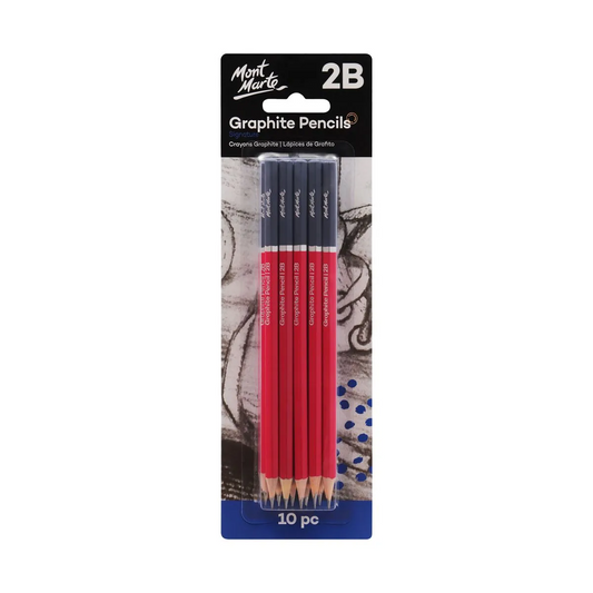 Mont Marte Graphite Pencils 2B 10pc