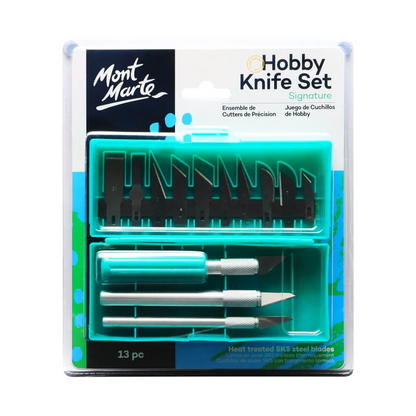 Mont Marte Hobby Knife Set SK5 Blades 13pce