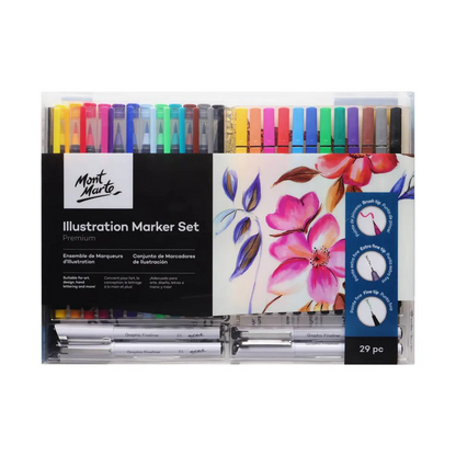 Mont Marte Illustration Marker Set 29pc