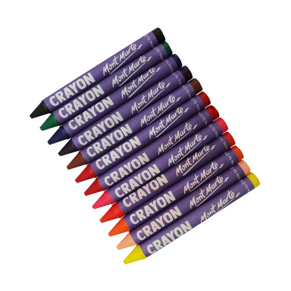 Mont Marte Jumbo Crayons 12pce