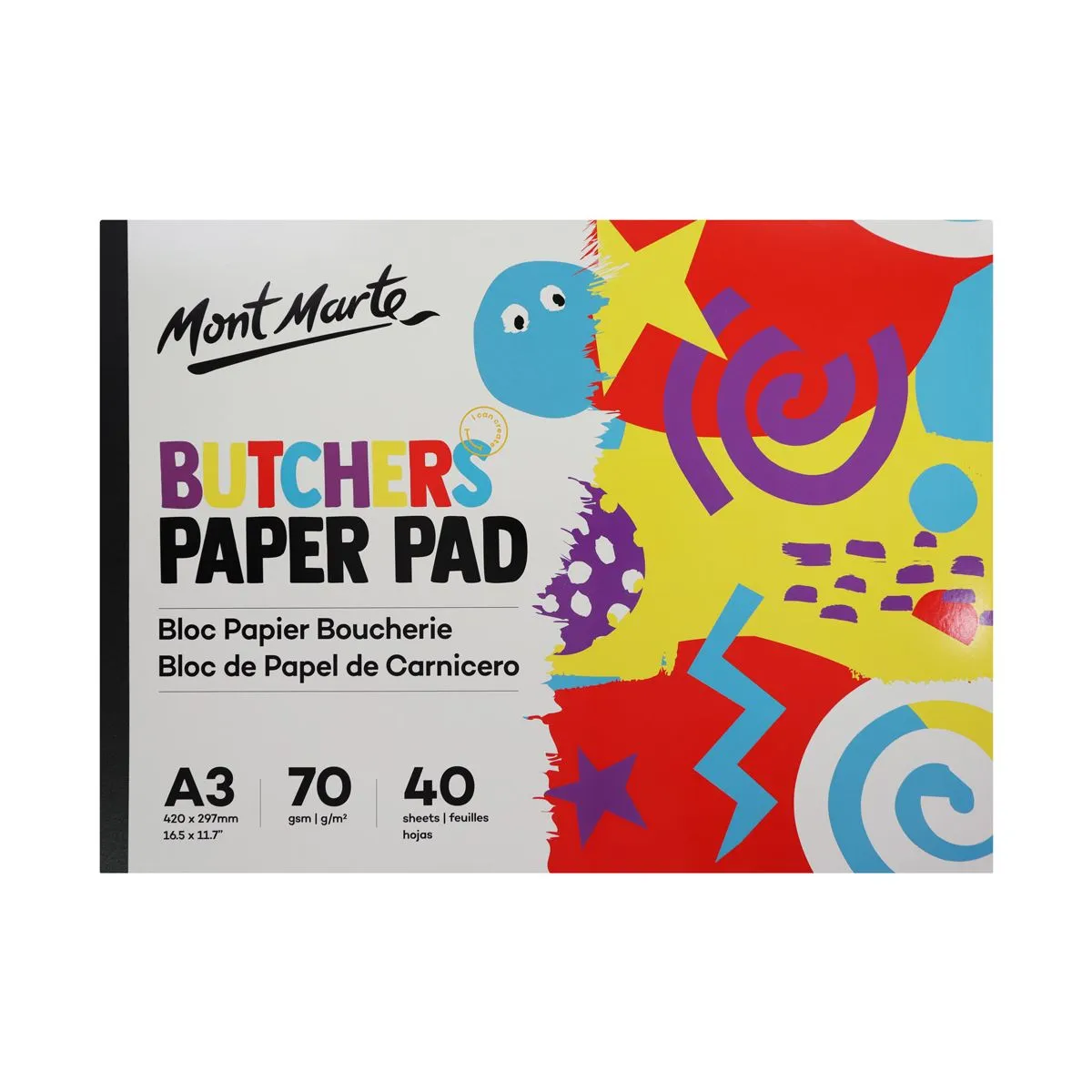 Mont Marte Kids Butchers Paper Pad 40 sheets A3