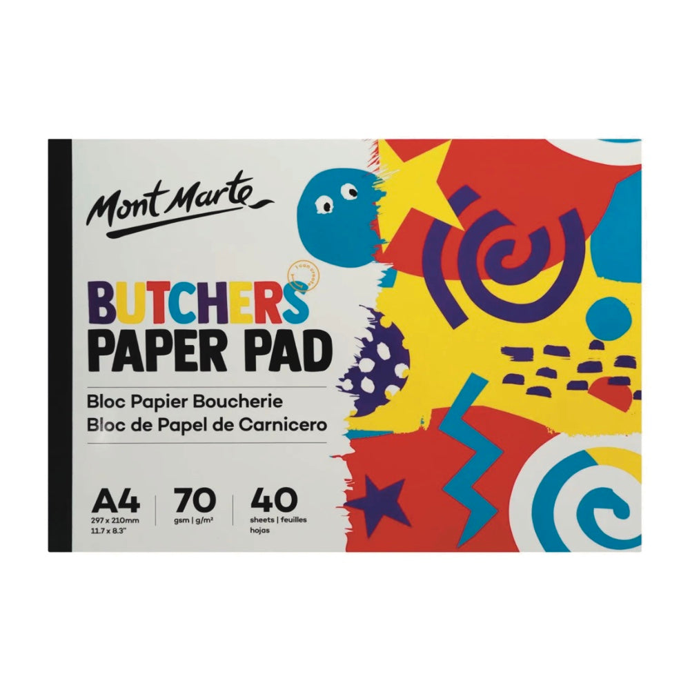 Mont Marte Kids Butchers Paper Pad 40 sheets A4