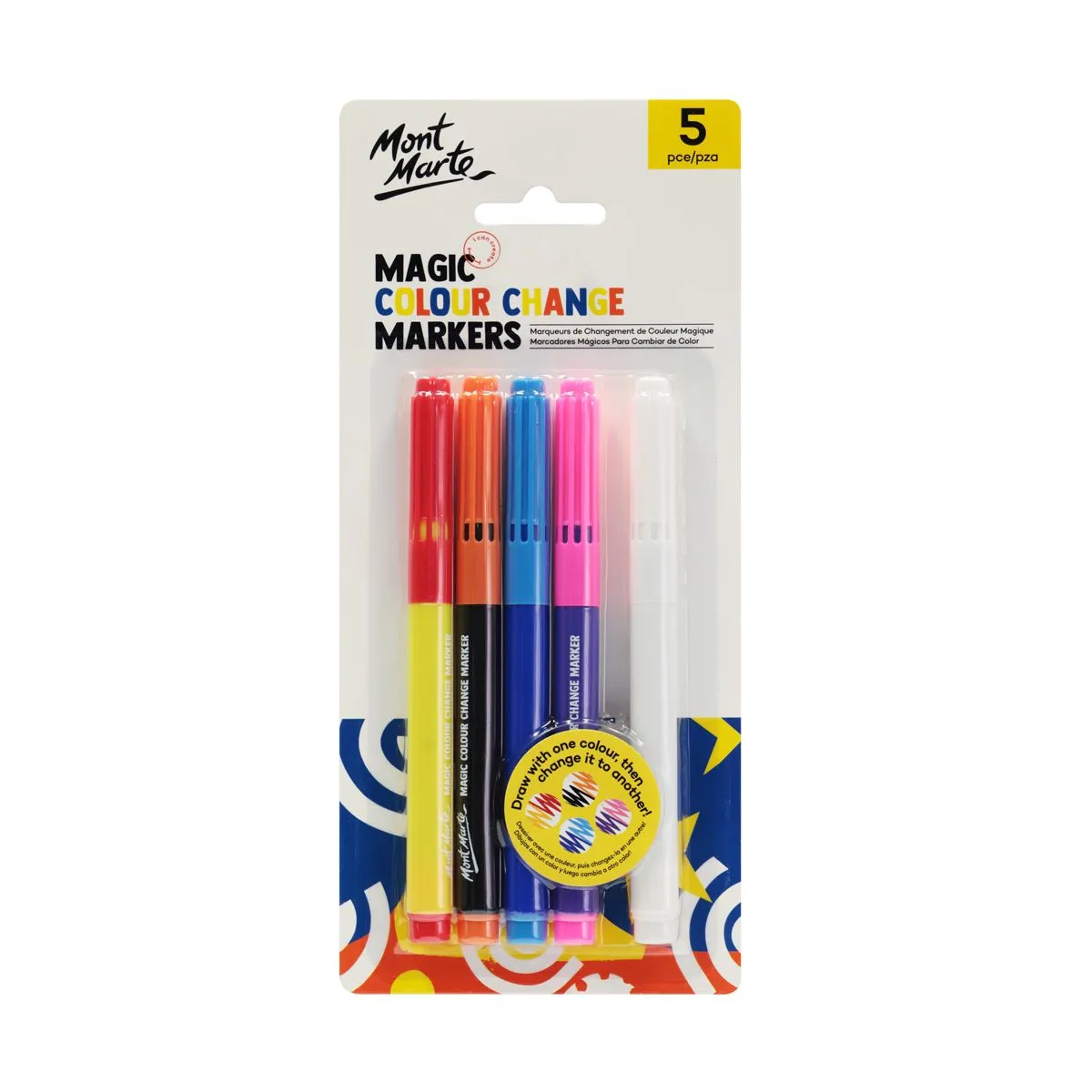 Mont Marte Magic Colour Change Markers 5pce