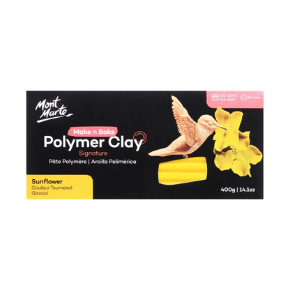 Mont Marte Make n Bake Polymer Clay 400gm Sunflower