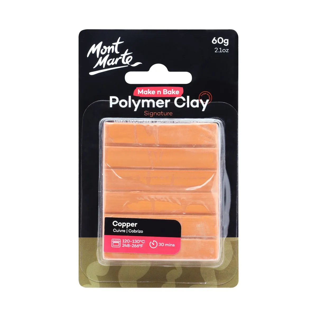 Mont Marte Make n Bake Polymer Clay 60gm Copper