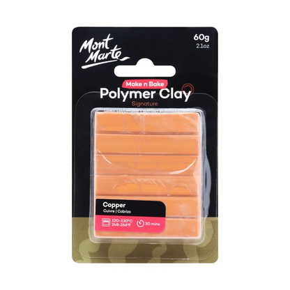 Mont Marte Make n Bake Polymer Clay 60gm Copper