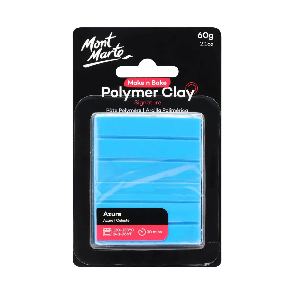 Mont Marte Make n Bake Polymer Clay 60gm Azure