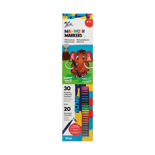 Mont Marte Mammoth Markers Set 50pce