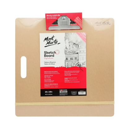 Mont Marte Medium Sketch Board with clips