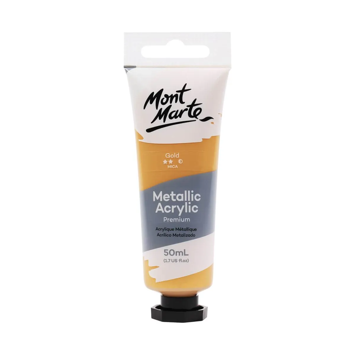 Mont Marte Metallic Acrylic Paint 50ml Gold