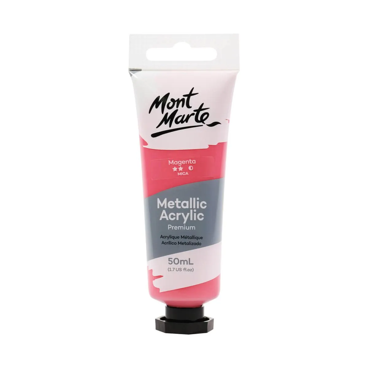 Mont Marte Metallic Acrylic Paint 50ml Magenta