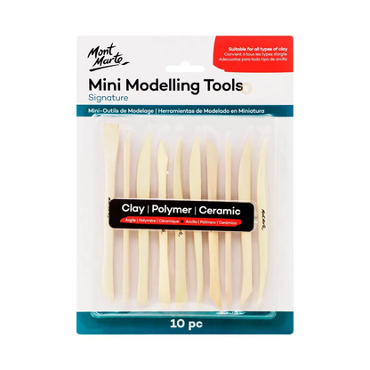 Mont Marte Mini Modelling Tools Boxwood 10pce