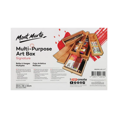 Mont Marte Multi-Purpose Wood Art Box