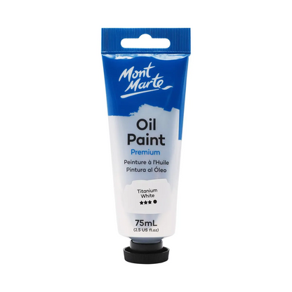 Mont Marte Oil Paint 75ml Titanium White