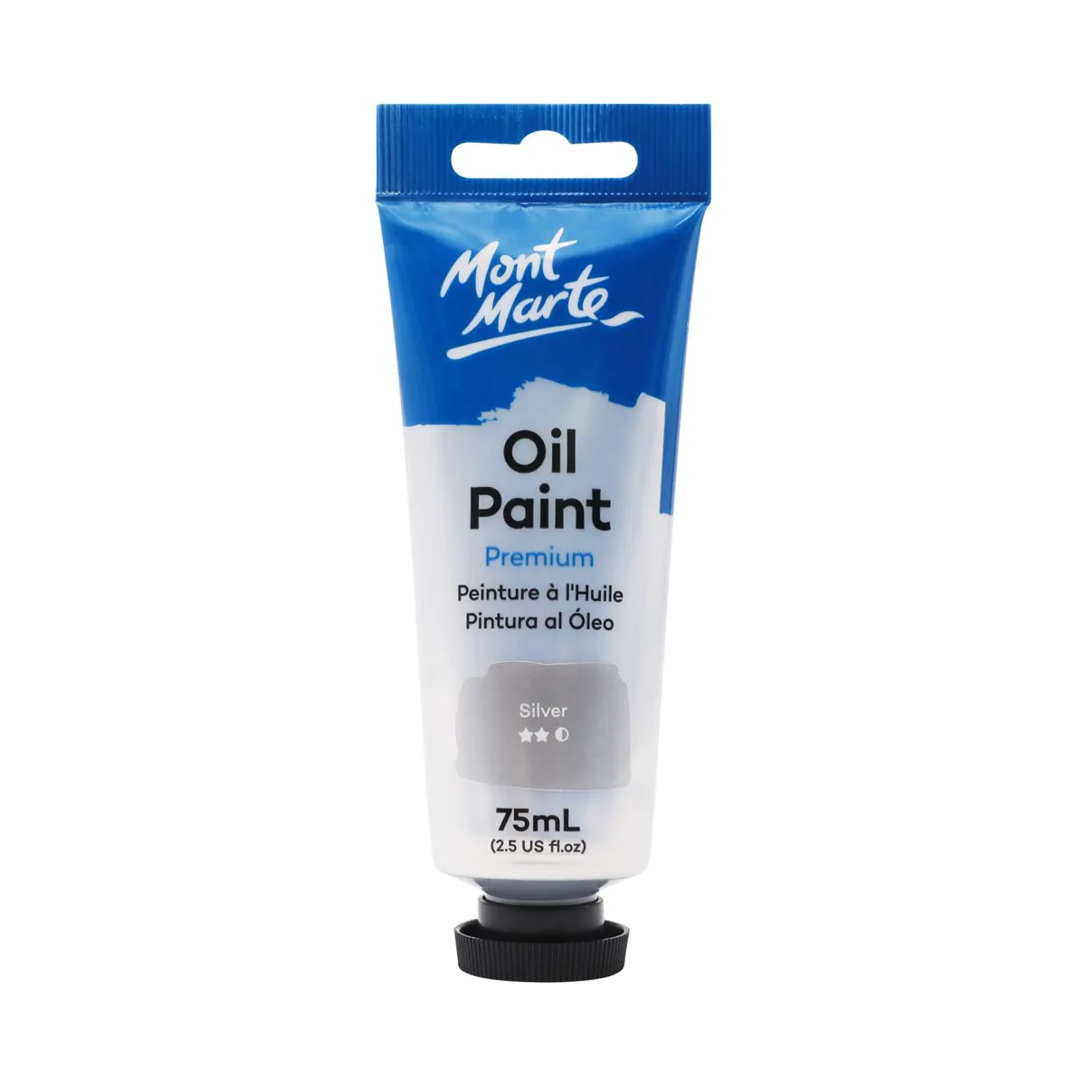 Mont Marte Oil Paint 75ml Silver