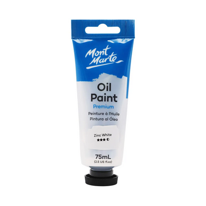 Mont Marte Oil Paint 75ml Zinc White