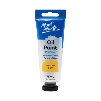 Mont Marte Oil Paint 75ml Yellow Deep