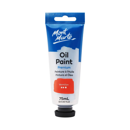 Mont Marte Oil Paint 75ml Vermillion