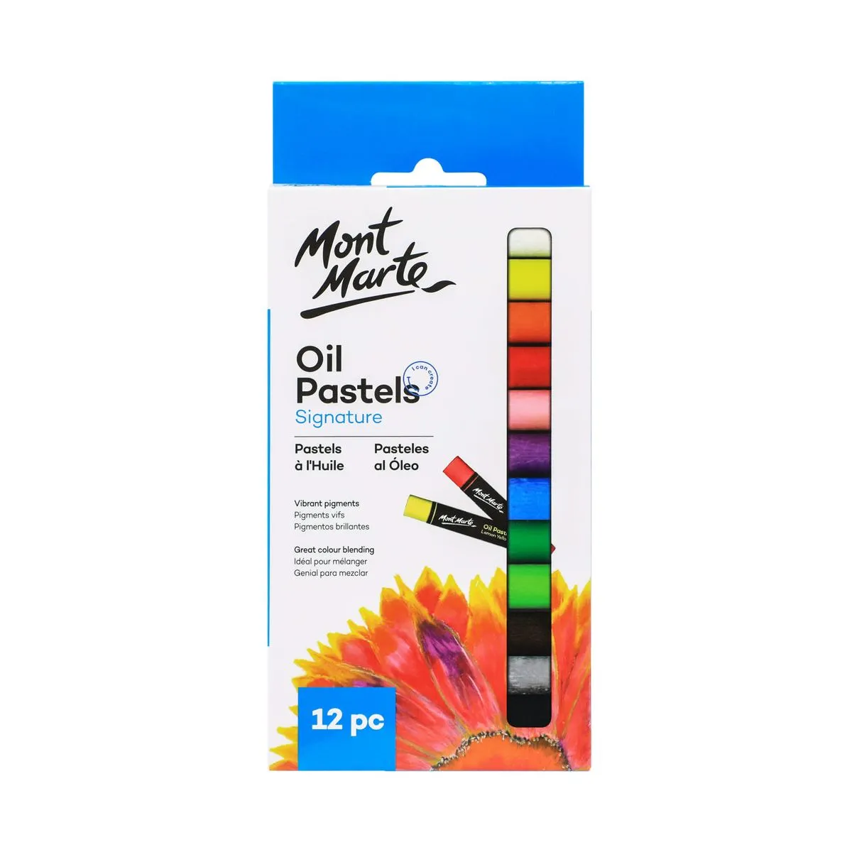 Mont Marte Oil Pastels 12 pce