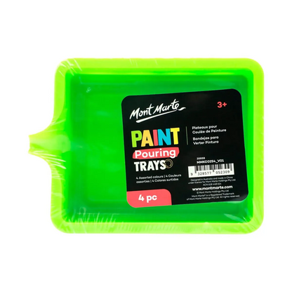 Mont Marte Paint Pouring Trays 4pc