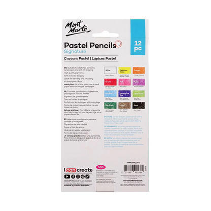 Mont Marte Pastel Pencils 12 pce