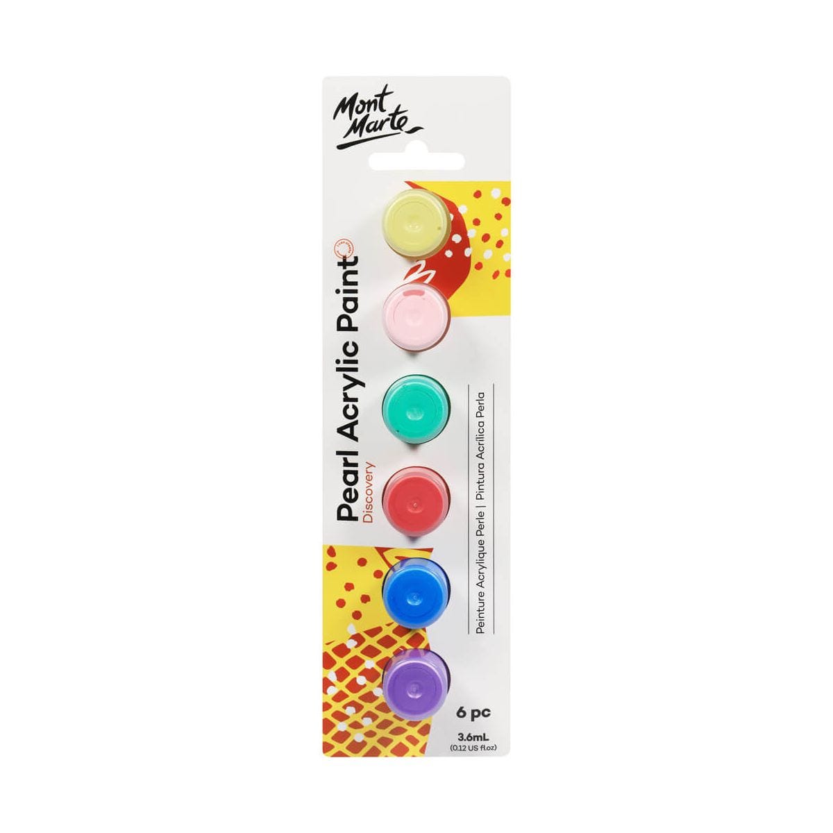 Mont Marte Pearl Paints 6pc x 3.6ml