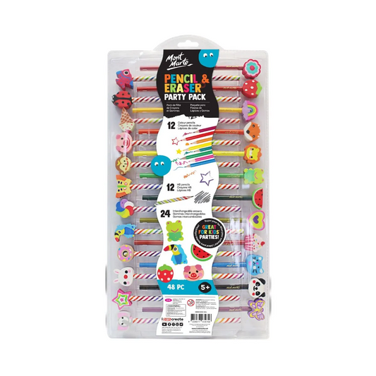 Mont Marte Pencil and Eraser Set 48pce