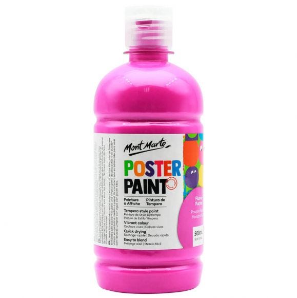 Mont Marte Poster Paint 500ml FLUORO PURPLE