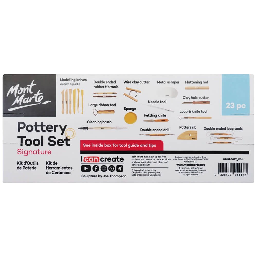 Mont Marte Pottery Tool Set 23pc