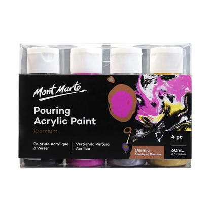 Mont Marte Pouring Acrylic 60ml 4pce - Cosmic - #product_vendor