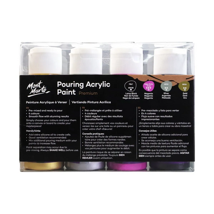 Mont Marte Pouring Acrylic 60ml 4pce - Cosmic - #product_vendor