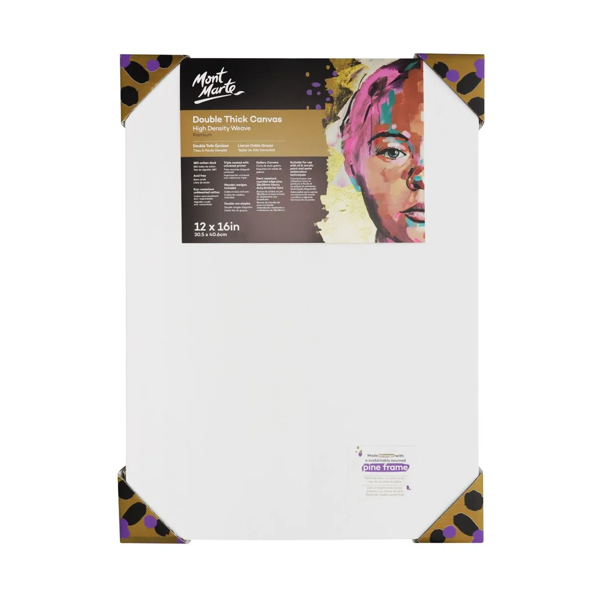 Mont Marte Premium Canvas Double Thick 30.5x40.6cm