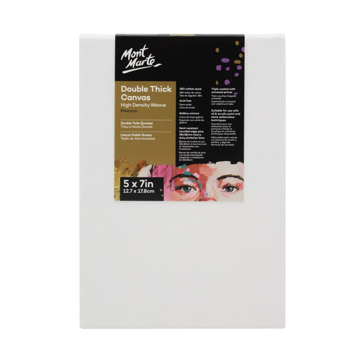 Mont Marte Premium Canvas Double Thick 12.7x17.8cm