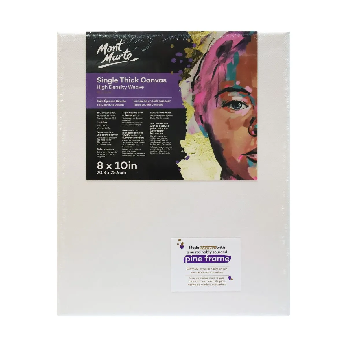 Mont Marte Premium Canvas Single Thick 20.3x25.4cm